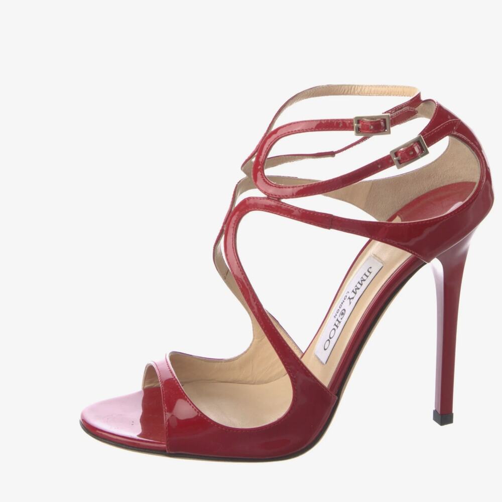 Lancer patent leather heels Jimmy Choo Red size 42 EU